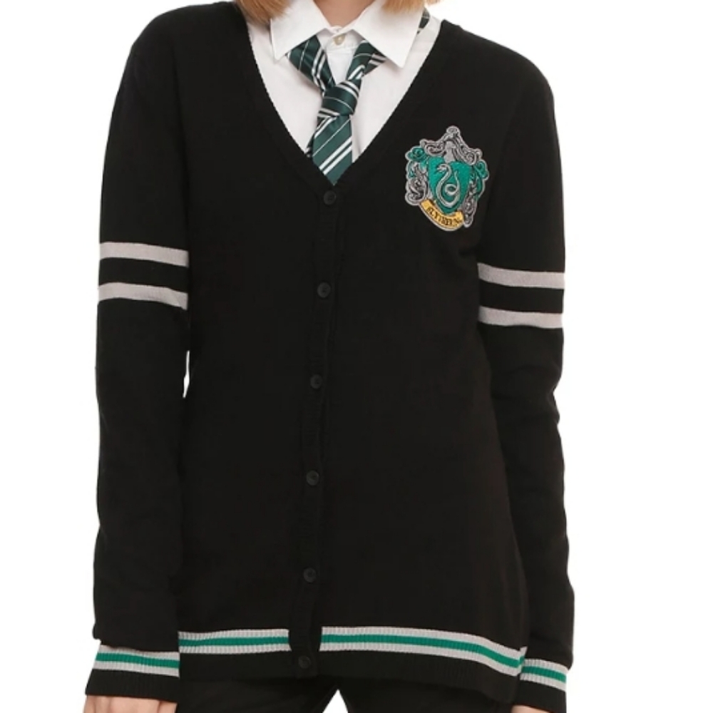 Harry Potter Slitherin,  academy cardigan